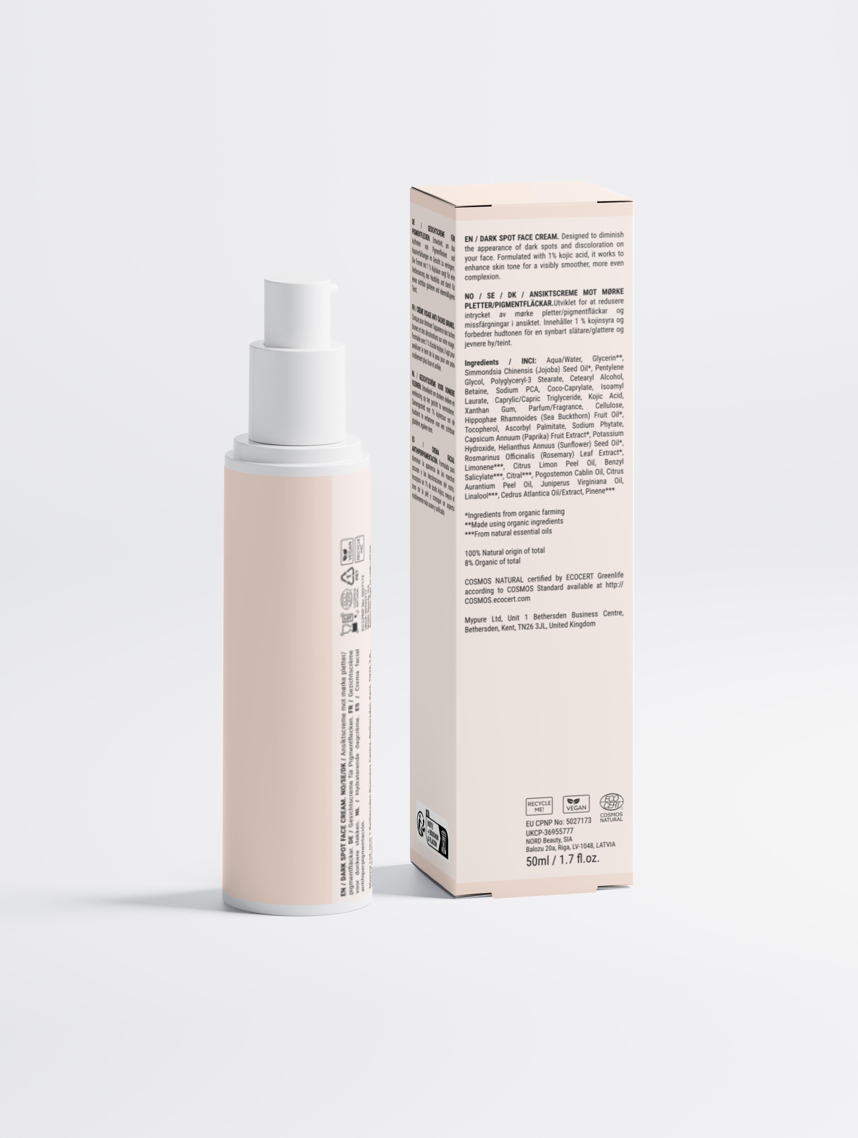 Dark Spot Face Cream with Kojic Acid